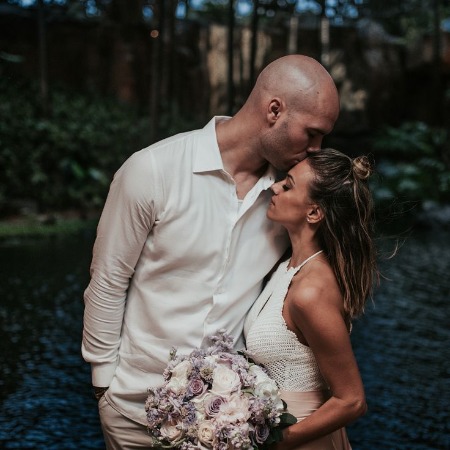 Jana Kramer and her third husband Mike Caussin.